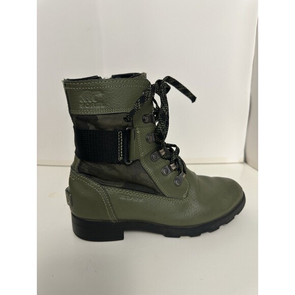 Sorel Youth Size 3 Emelie Conquest Combat Moto Boots - Picture 6 of 12